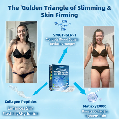 FDA Certified | Official Store | CrazyLeaf® SMGT-GLP-1 Nano Microneedle Patch™ with Collagen & Matrixyl 3000 丨Obesity,Cardiovascular Diseas, Diabetes, Sleep Apnea, Joint Problems and More